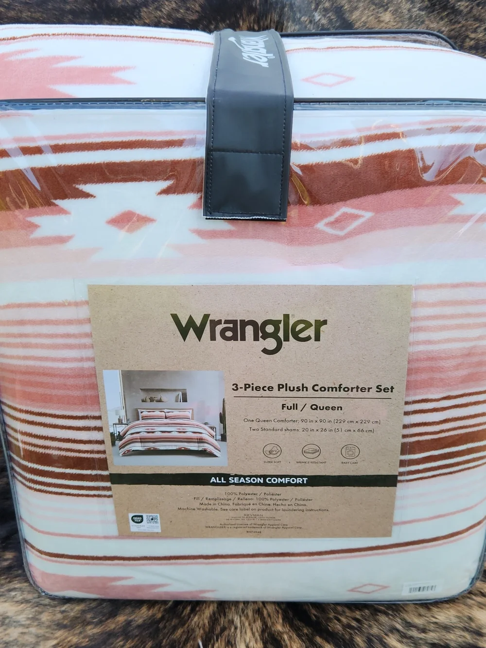 Wrangler Pink Plush 3-Piece Comforter Set
